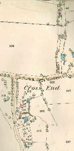 The western part of Cross End in 1884